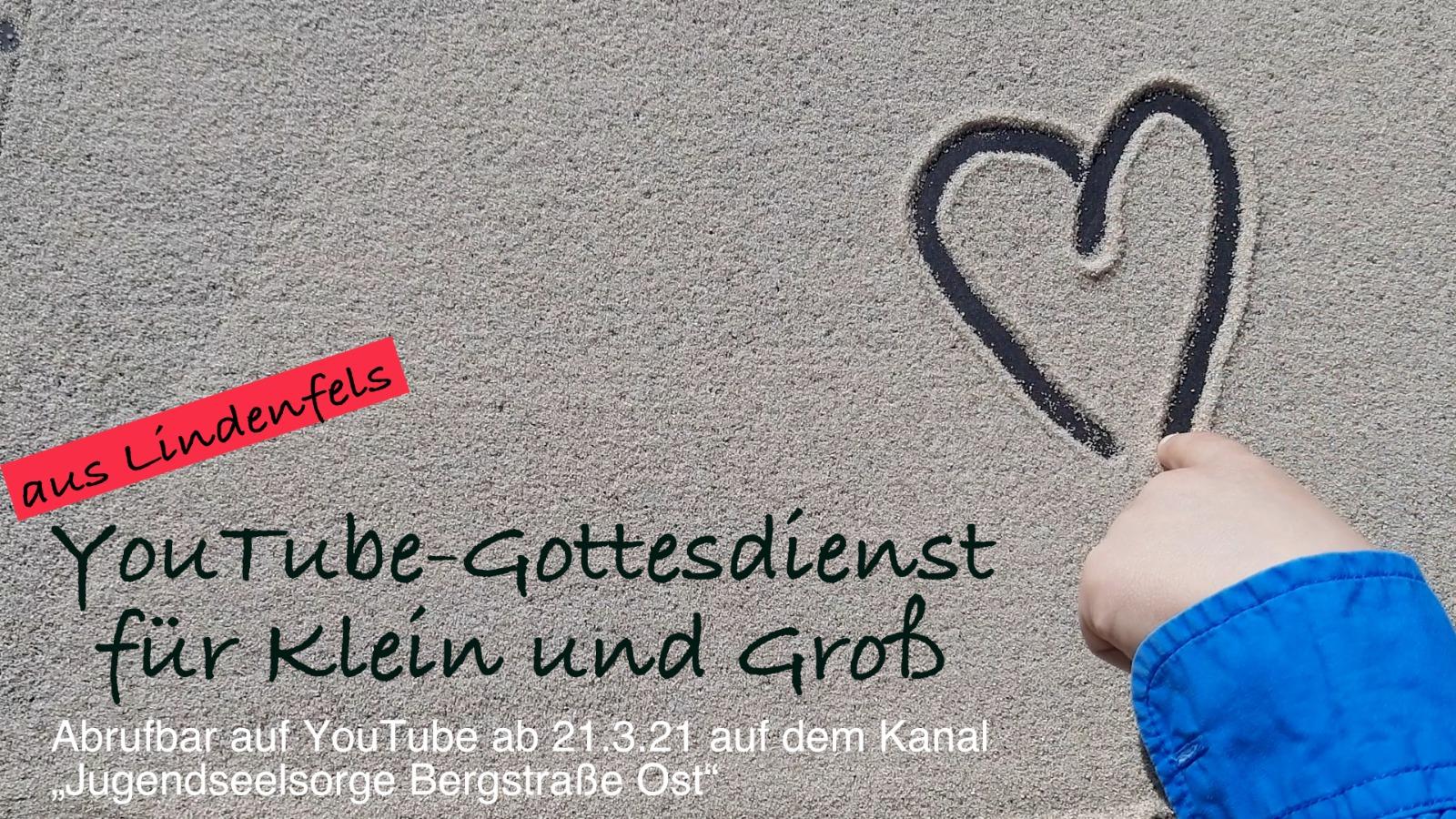 Flyer für YouTube-Familiengottesdienst in Lindenfels
