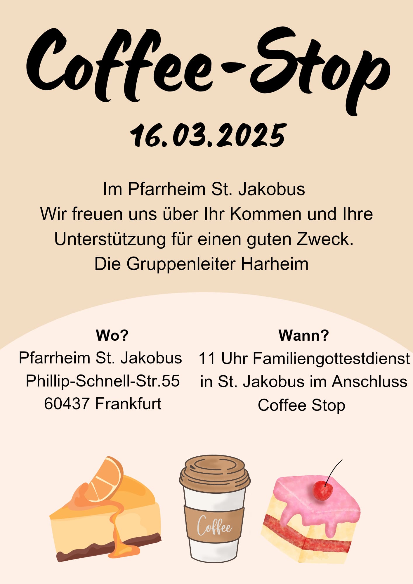 2025-Plakat Coffee Stop (c) PG Harheim / Nieder-Eschbach