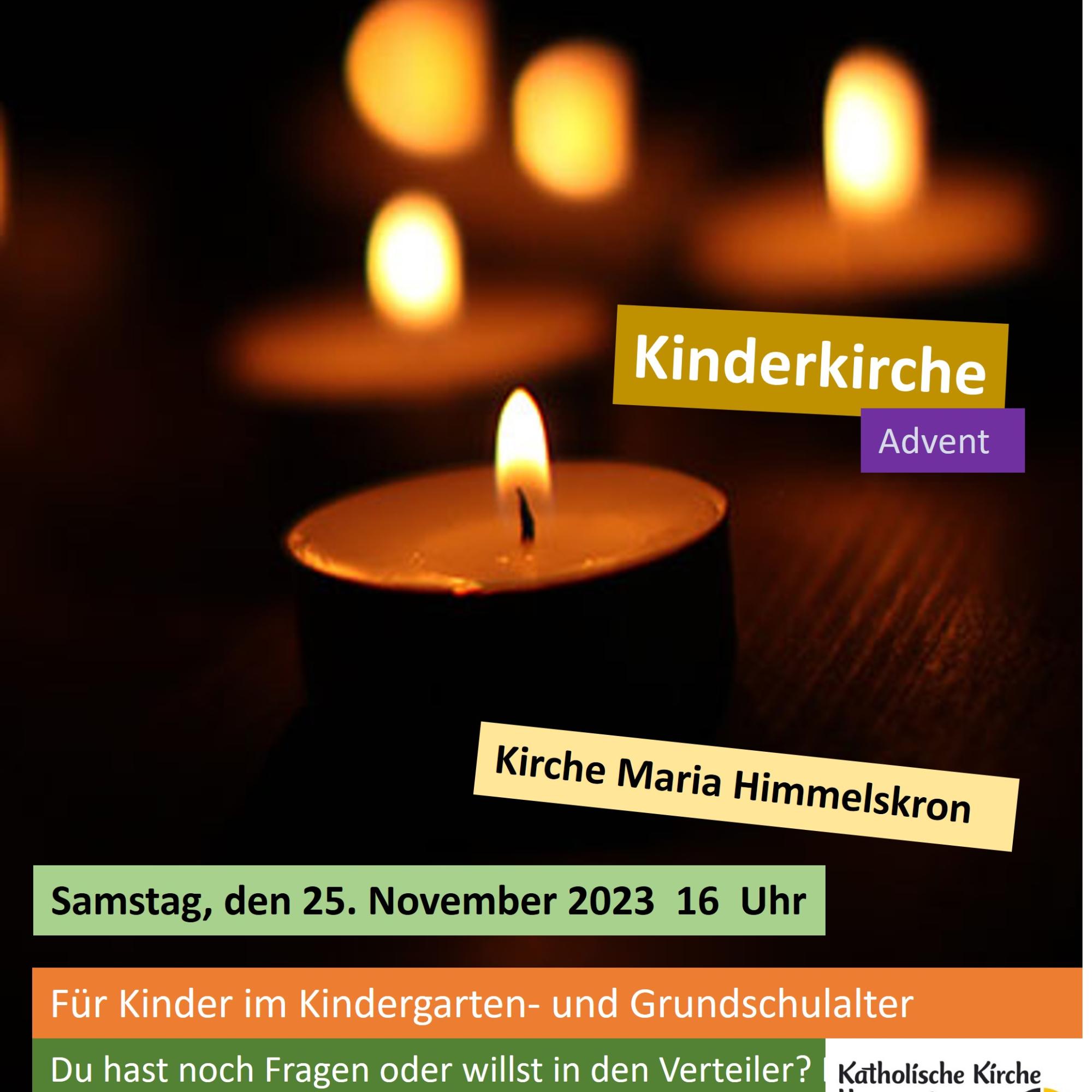 Flyer Advent Kinderkirche 2023