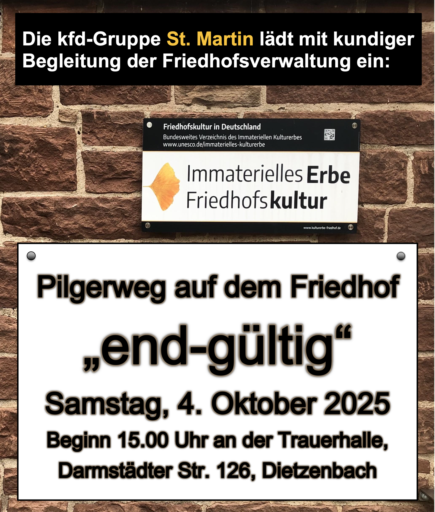 Friedhofwanderung (c) kfd Dietzenbach