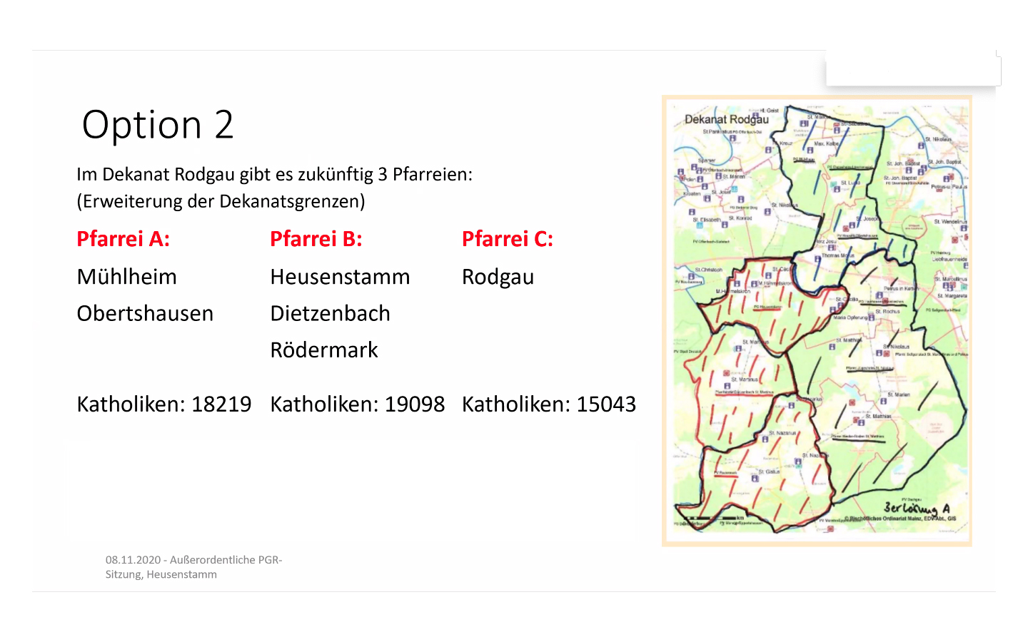 Option 2; 3 Pfarreien Dietzb (c) PGR  Heusenstamm