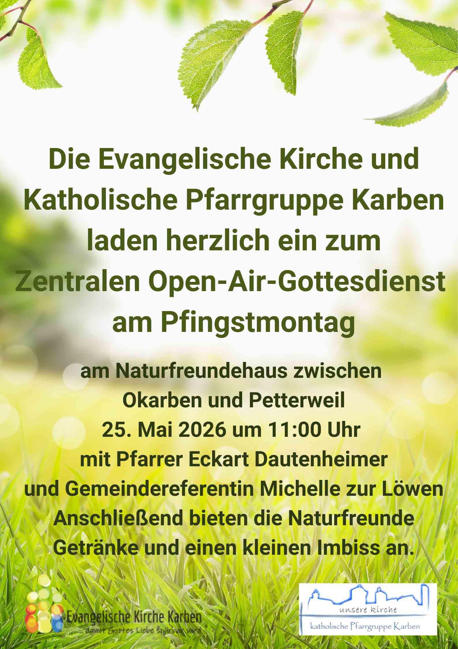Open-Air-Gottesdienst Pfingsten 2026 (c) Katholische Kirche Karben