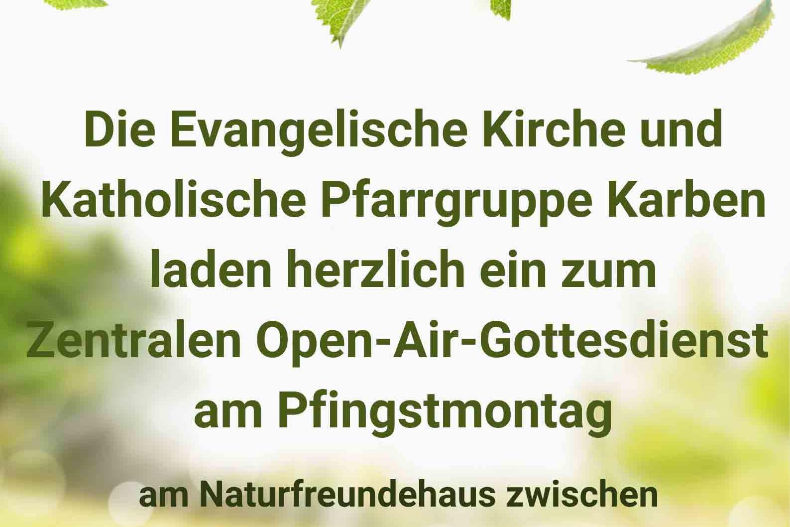 Open-Air-Gottesdienst Pfingsten 2026