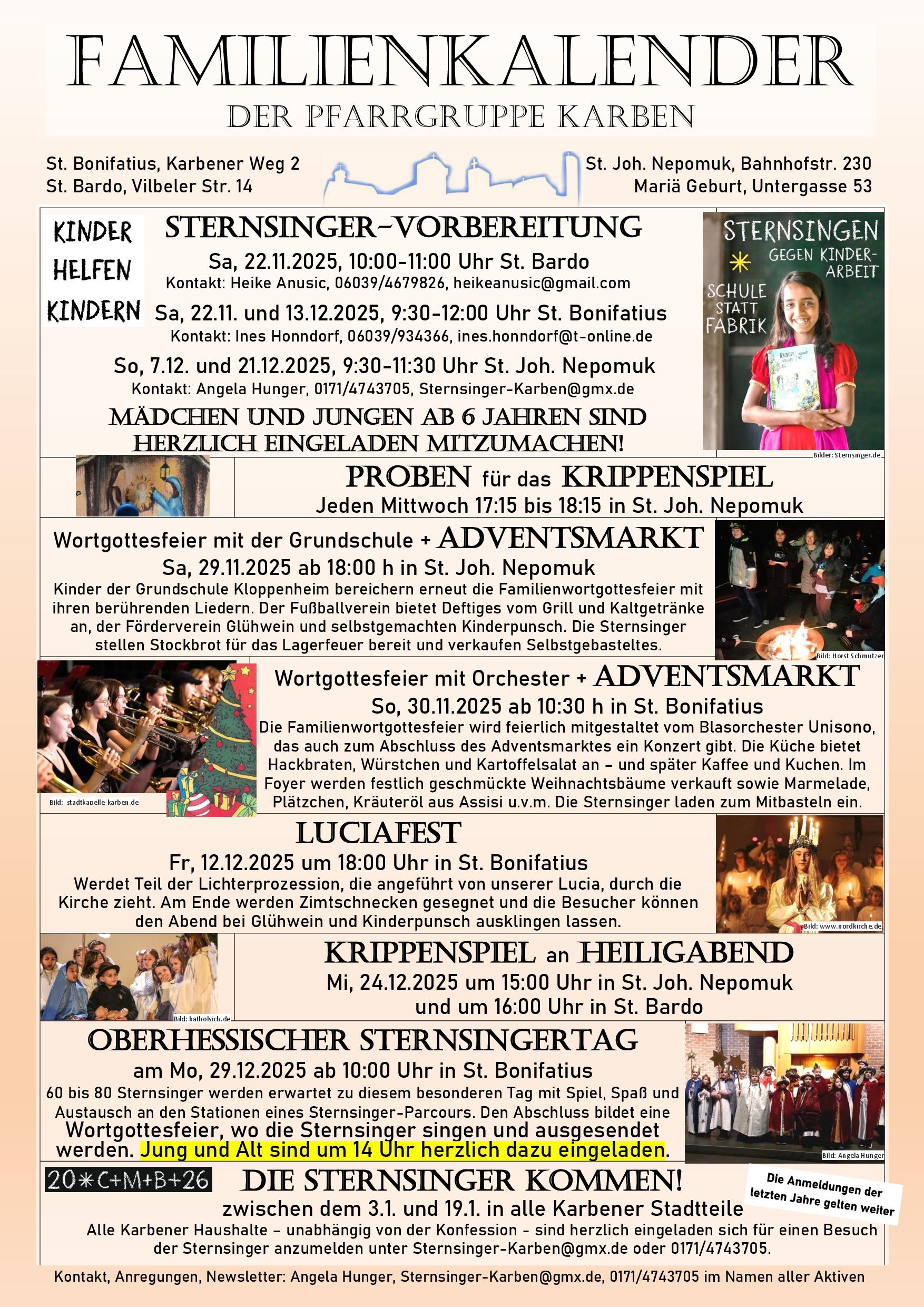 Der neue Familienkalender