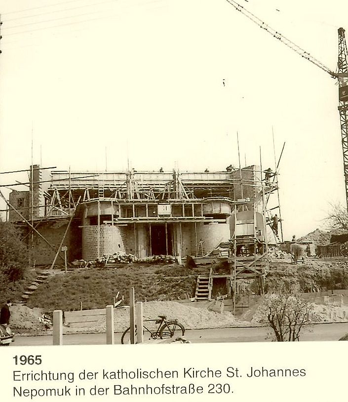 Bauphase der Kirche (c) St.J.Nepomuk