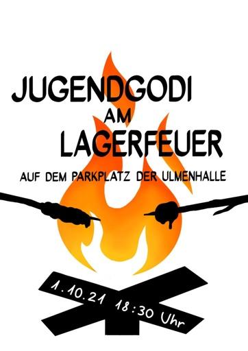 Plakat Lagerfeuergottesdienst (c) Jugendvertreter PG Klein-Winternheim*Ober-Olm*Essenheim