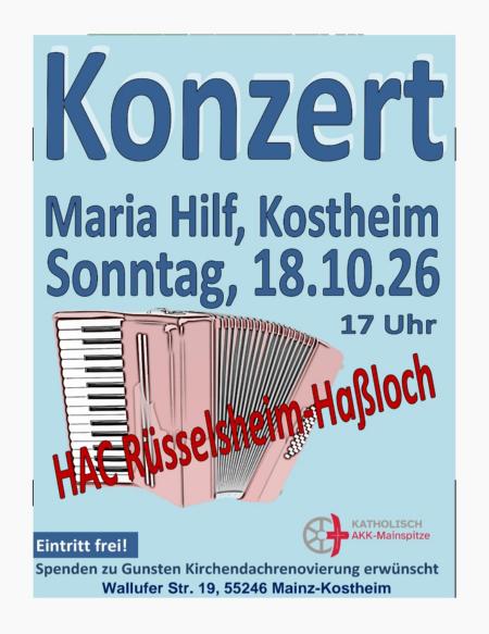 Konzert Maria Hilf 2026-10-18