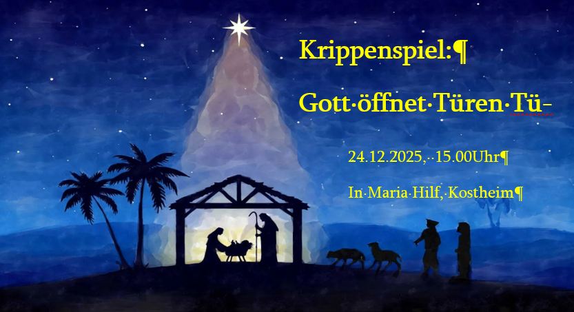 Krippenspiel (c) Strube-Verlag