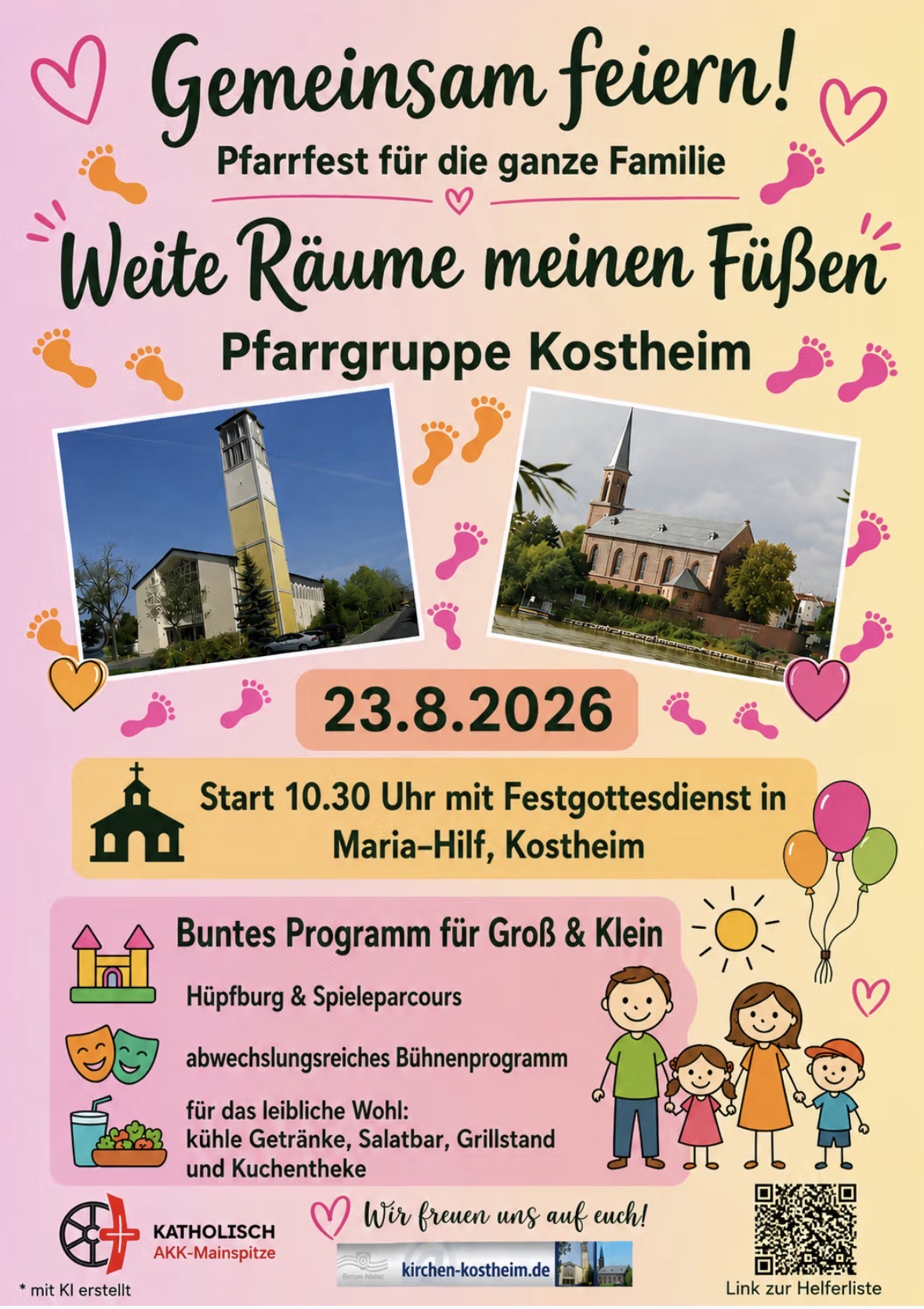 Pfarrfest am 23.08.2026 (c) mit KI erstellt