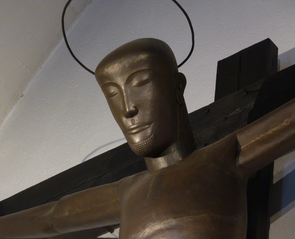 Ausschnitt: Kopf des Hans-Wissel-Kruzifixes