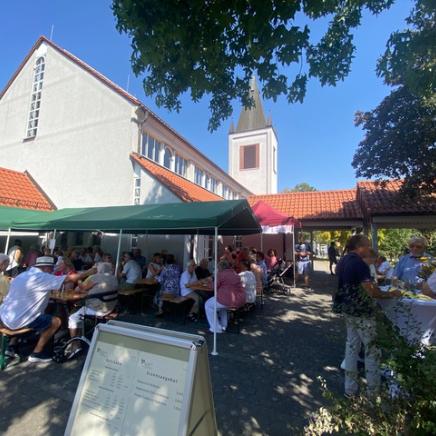Blick in den Pfarrgarten