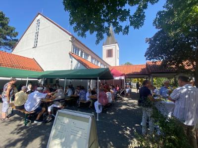 Blick in den Pfarrgarten