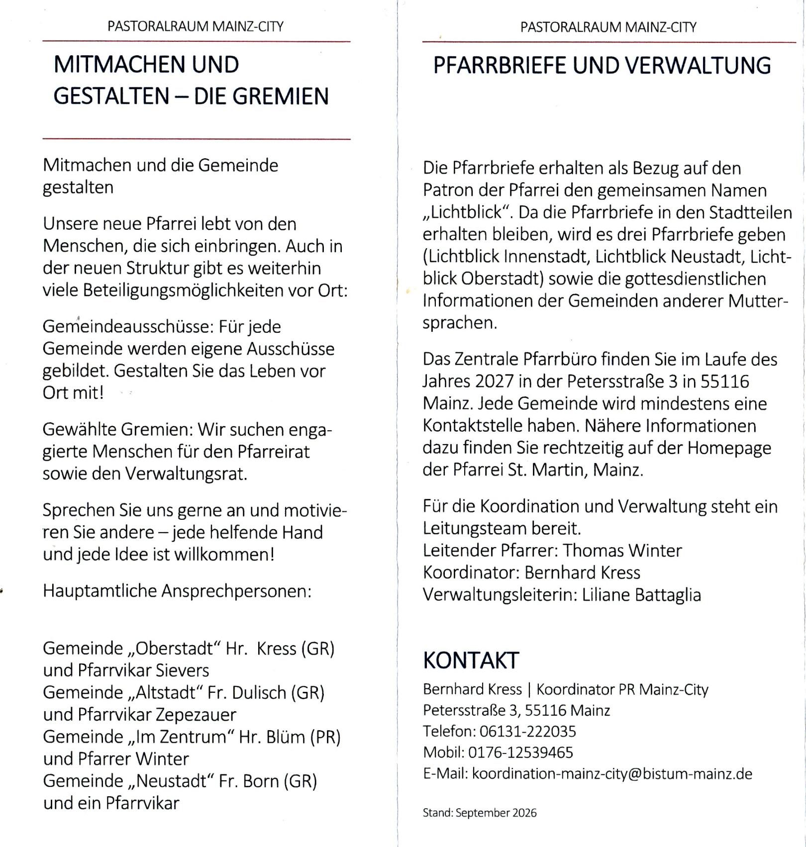 (c) Pastoralraum Mainz-City