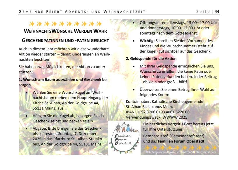 (c) ©Hintergrundbild: Winfried Hoffmann, Pfarrbriefservice