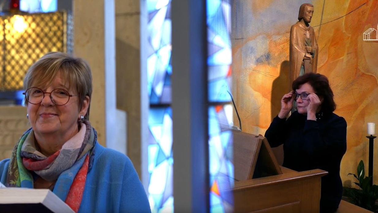 mit Brigitta Christ und Barbara Pietras an der Orgel