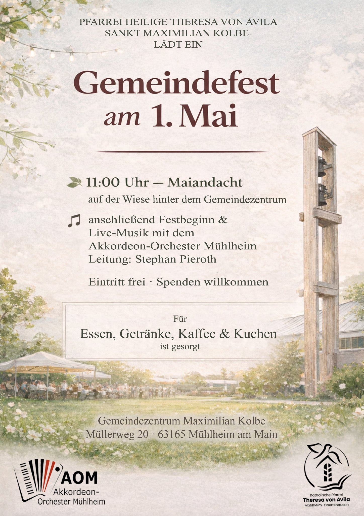 Plakat Maiandacht (c) Sankt Maximilian Kolbe