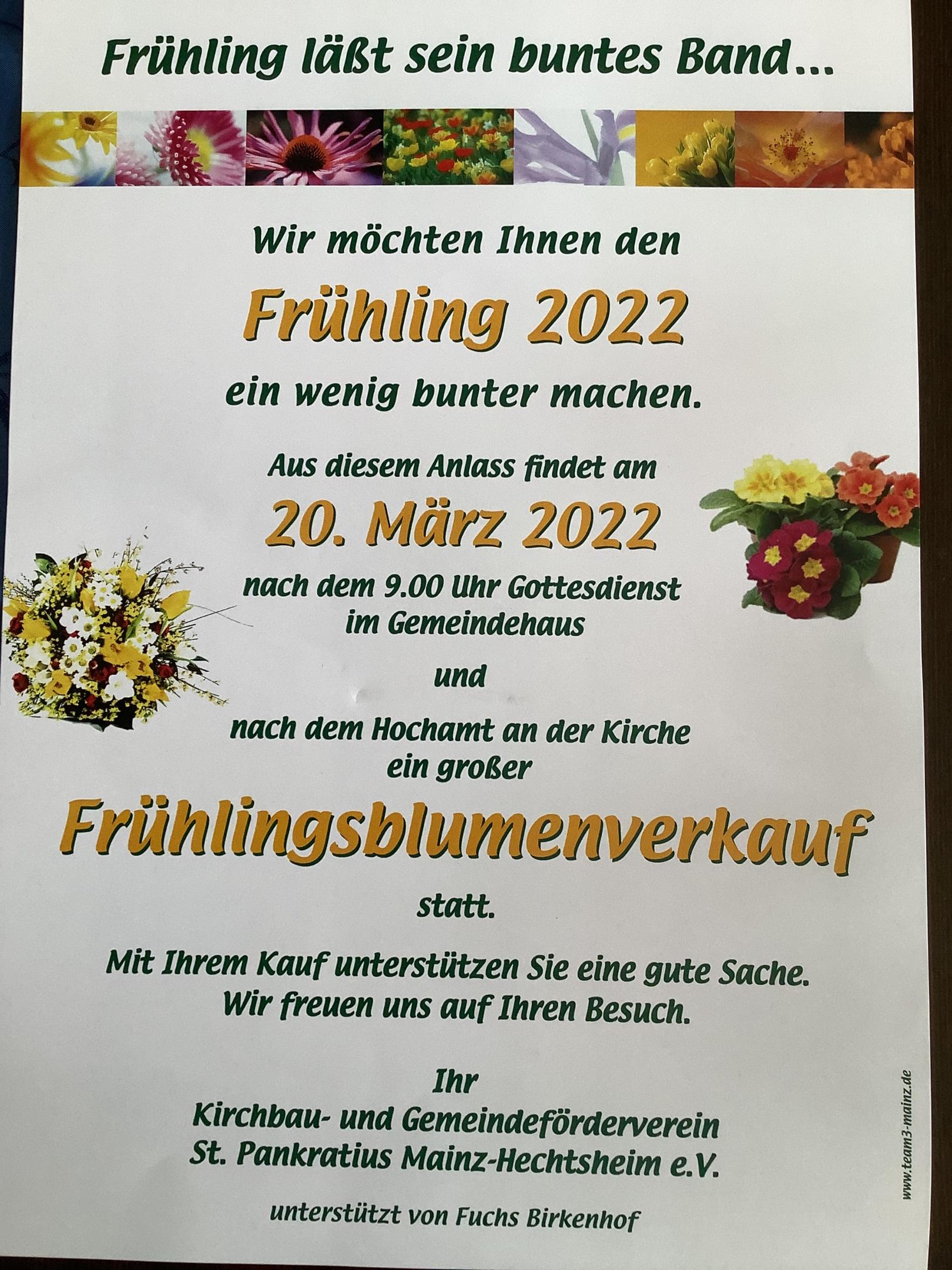 2022 Frühlingsblumenverkauf Hechtsheim (c) Franz Jung