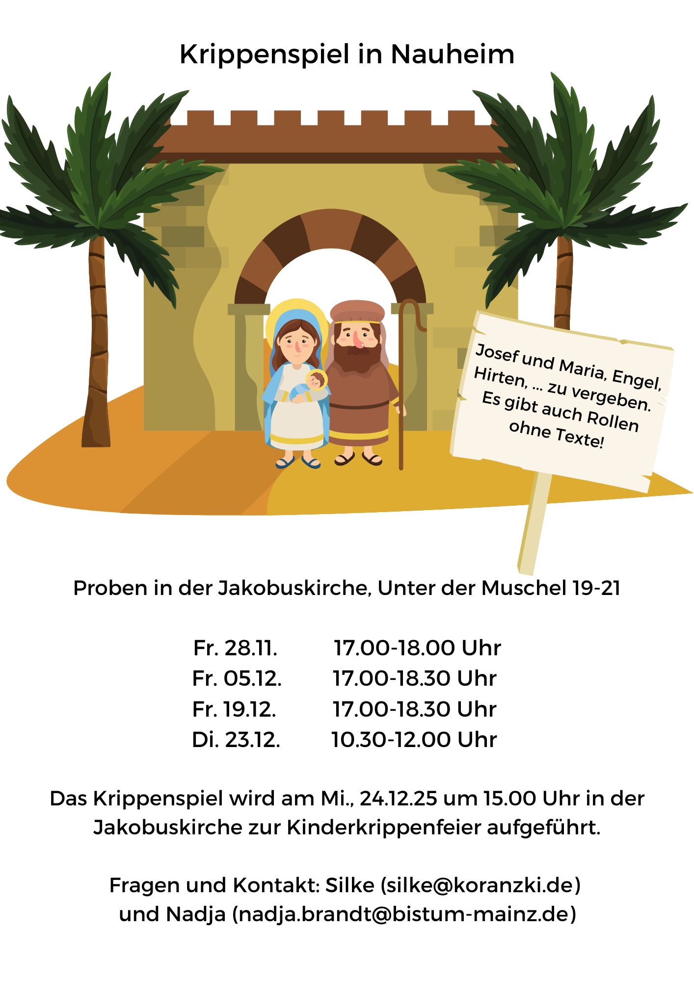Krippenspiel 2025 Nauheim (c) canva.com