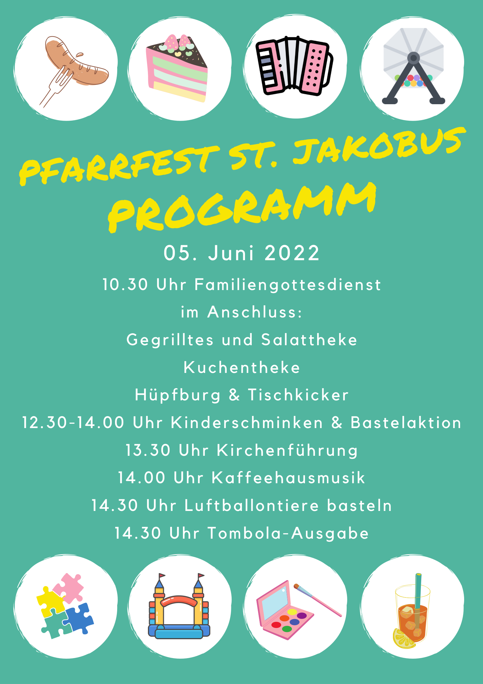 Programm beim Pfarrfest 2022 (c) Nadja Brandt