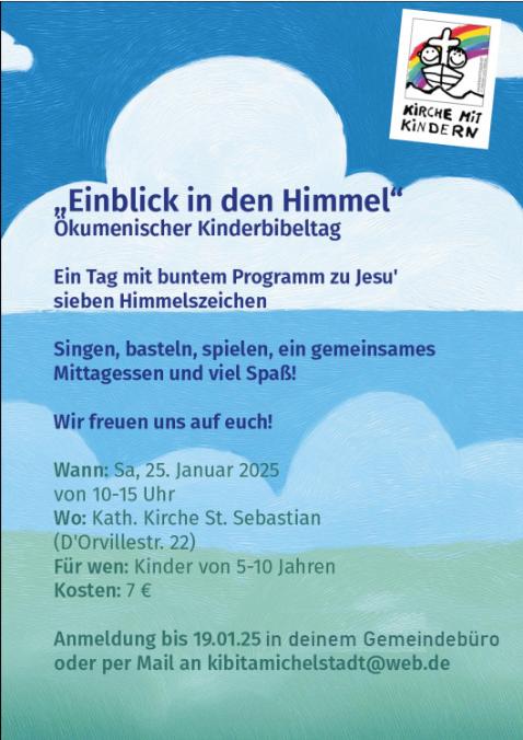 Kinderbibeltag Himmel (c) Pfarrbüro