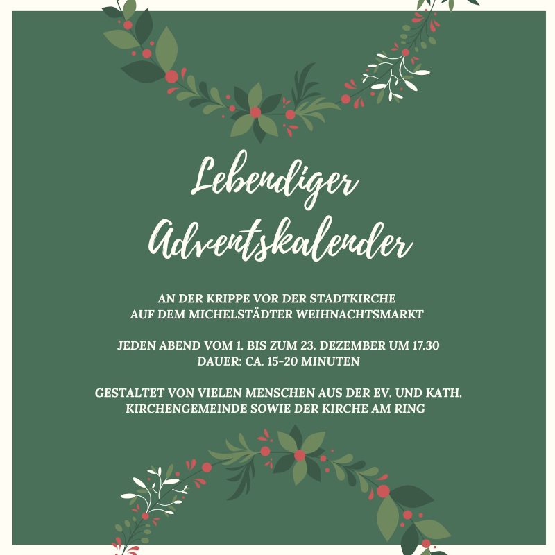 Plakat_LebendigerAdventskalender_sk (c) Pfarrbüro