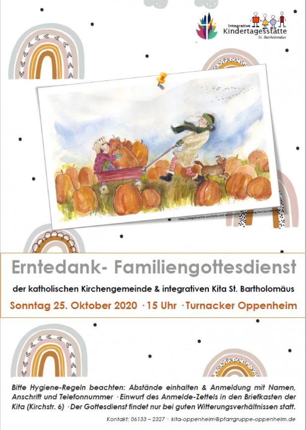 2020-10-19 22-Einladungs-Plakat Erntedank-Gottesdienst Oppenheim (c) Pfarrgruppe Oppenheim (KiTa Oppenheim)