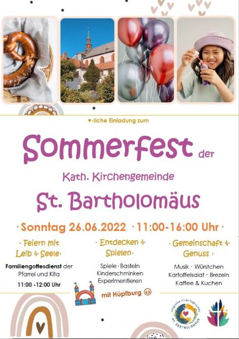 20220607_Sommerdfest2022_Plakat (c) Pfarrgruppe Oppenheim