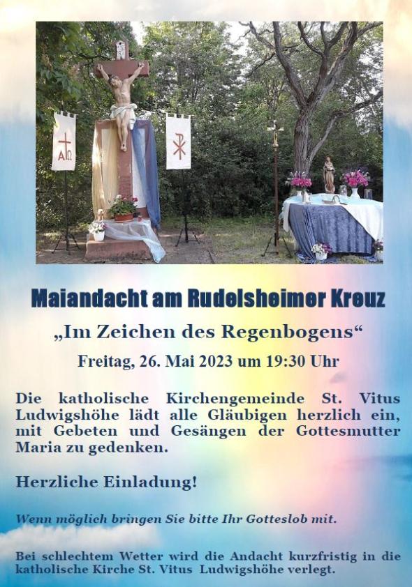 20230430_Maiandacht_RudelheimerKreuz_Plakat_2023 (c) Pfarrgruppe Oppenheim