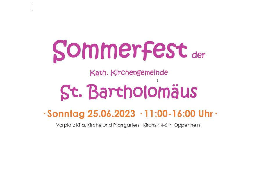 202306_Sommerfest_Bild_ (c) Pfarrgruppe Oppenheim
