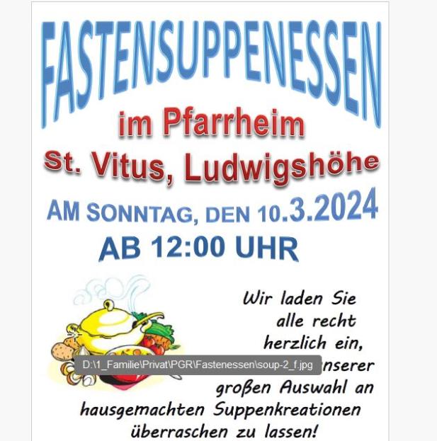 202402_Ludwigshöhe_Fastensuppenessen2024 (c) Pfarrgruppe Oppenheim