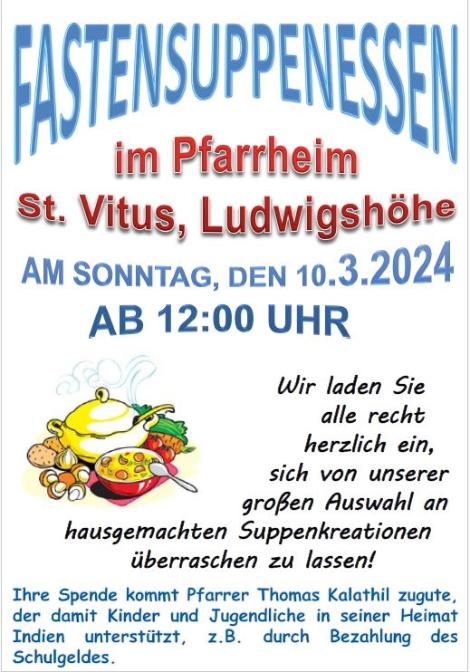 202402_Ludwigshöhe_Fastensuppenessen2024_Plakat (c) Pfarrgruppe Oppenheim