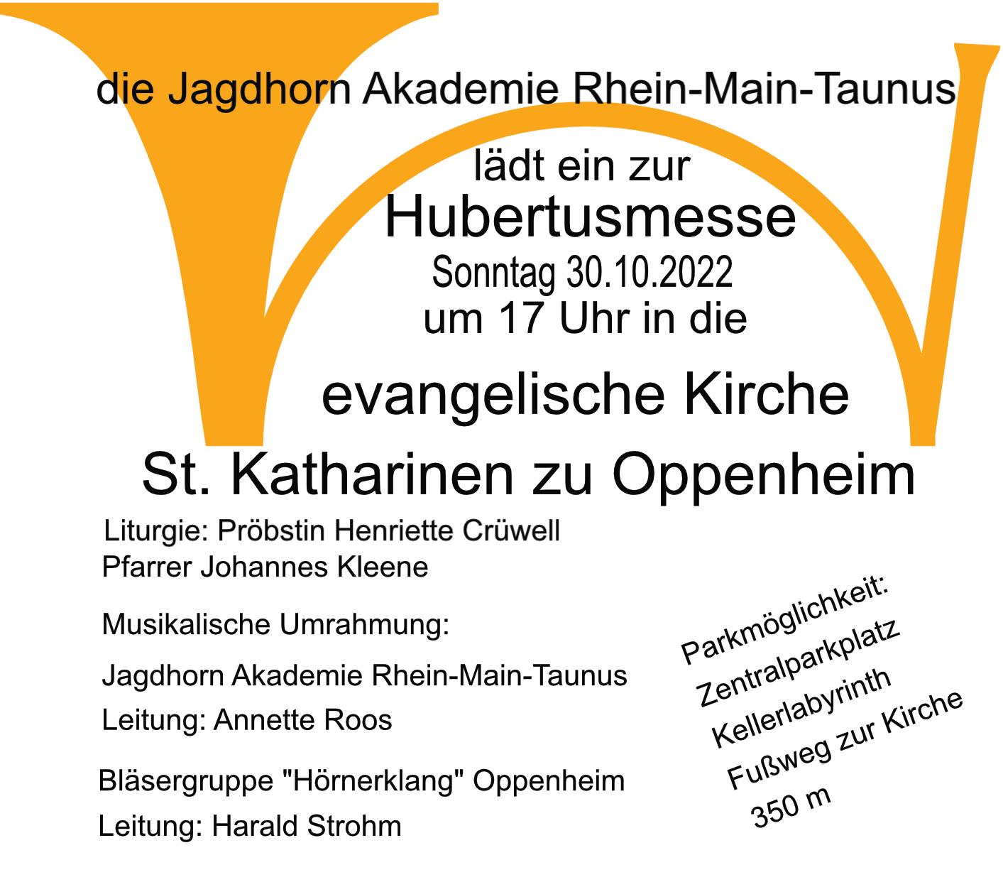 Hubertusmesse 30.10.2022 Jagdhorn Akademie Rhein-Main-Taunus (1)