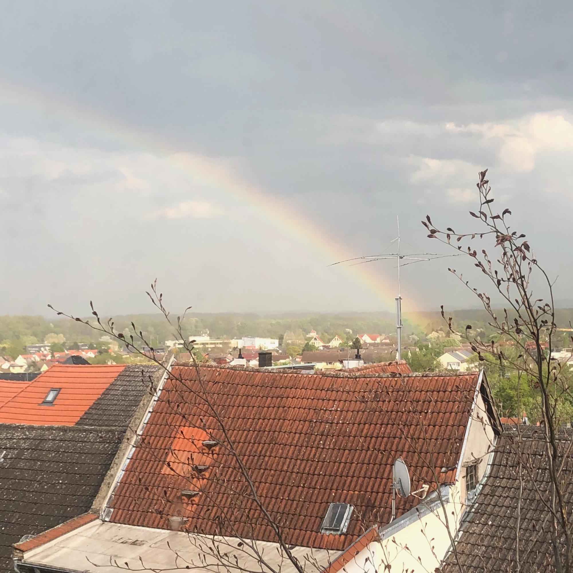 Regenbogen Ostersonntag 2020 Oppenheim