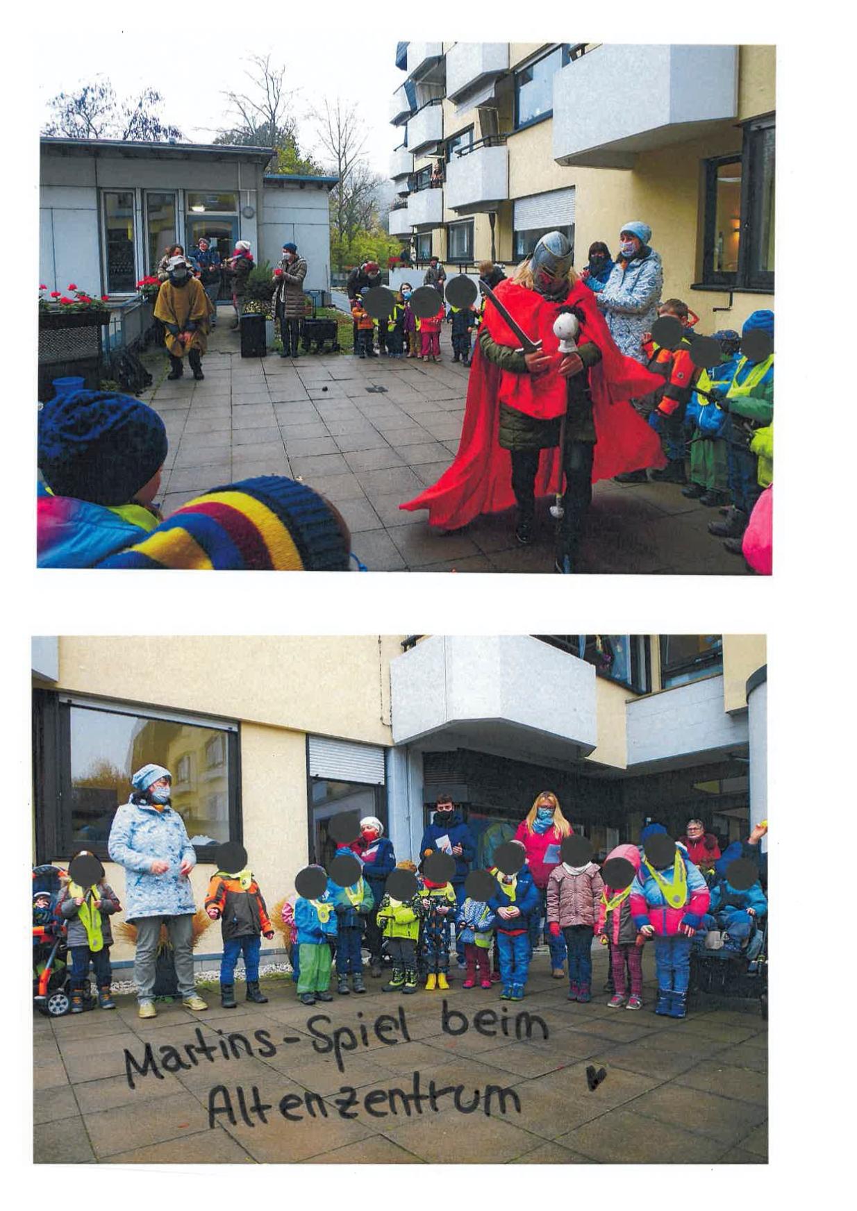 Kita besucht das Oppenheimer Altenzentrum am Martinstag Pfarrgruppe