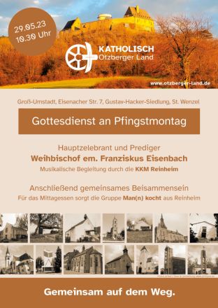Einladung Pfingstgottesdienst