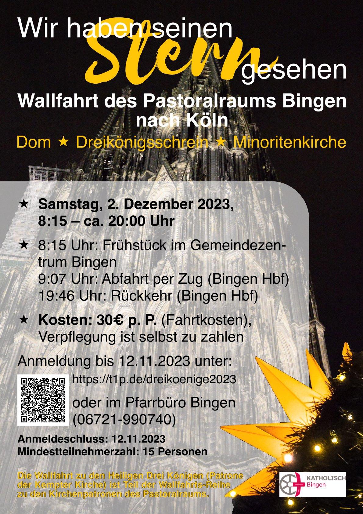 2023-12-02 Wallfahrt Köln Plakat
