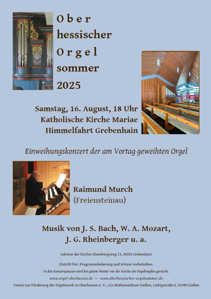 Orgelsommer (c) Katholische Kirche Grebenhain