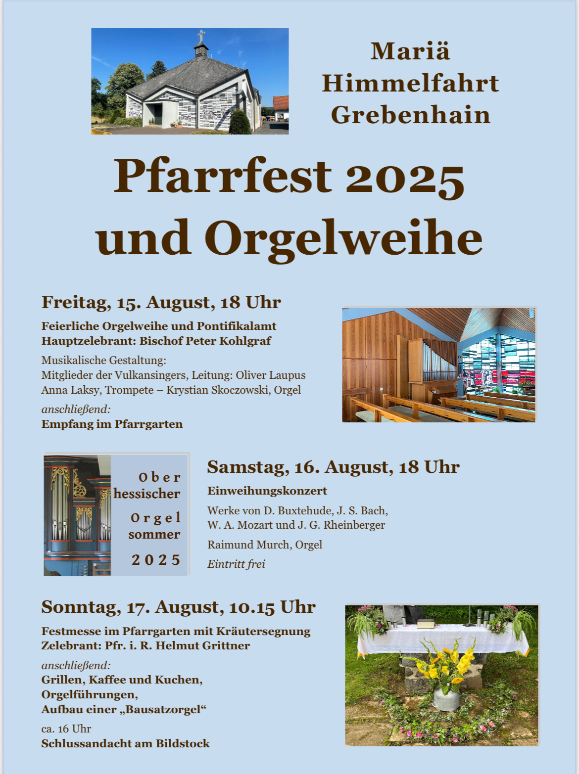 Orgelweihe (c) Katholische Kirche Grebenhain