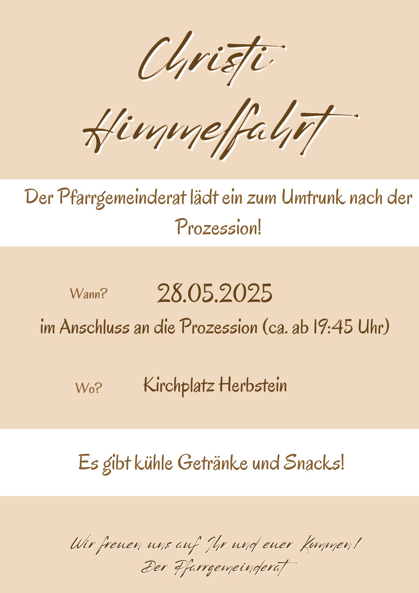 Einladung zum Umtrunk (c) L. Ruhl