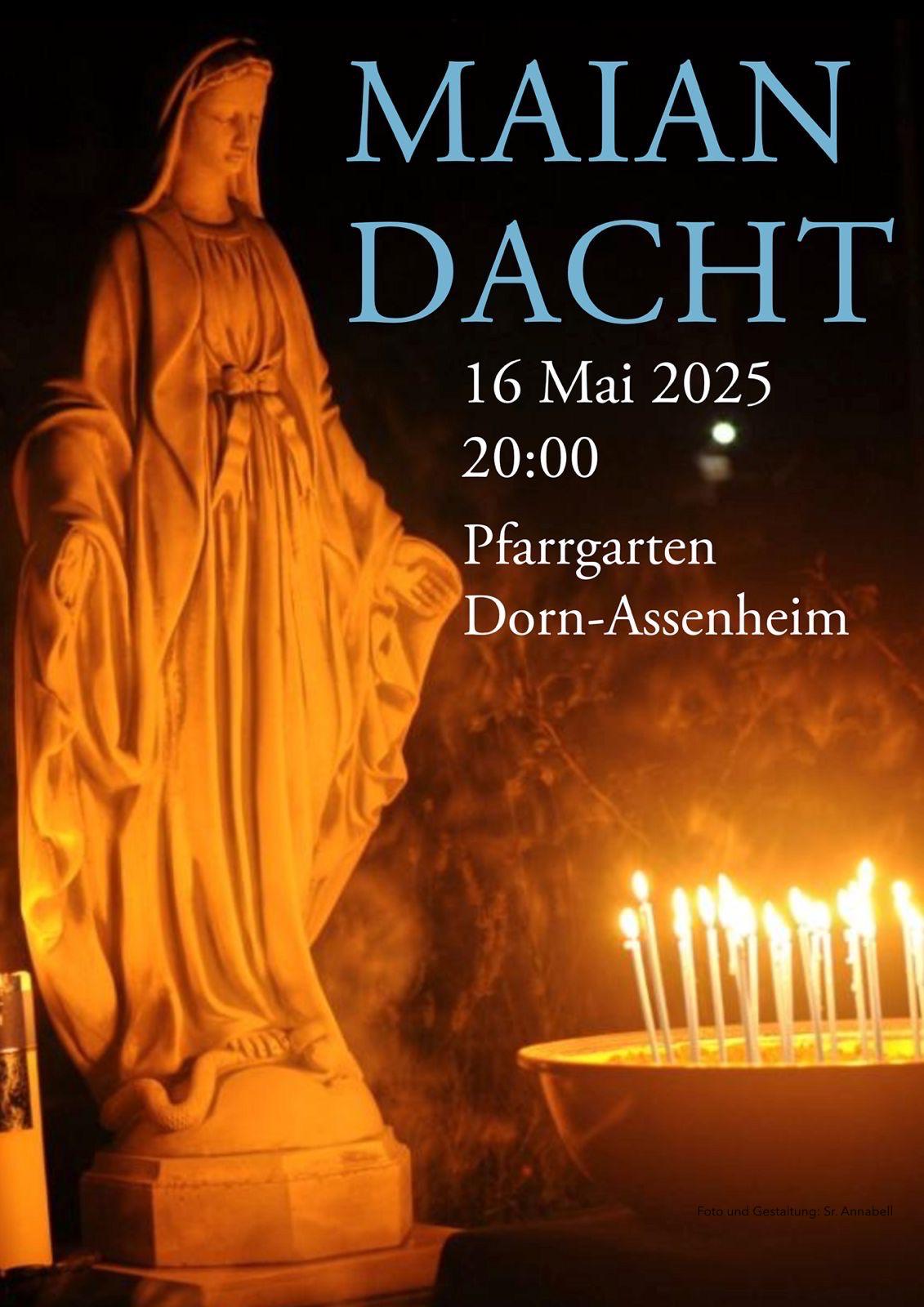 Maiandacht 16.05. (c) Sr. M