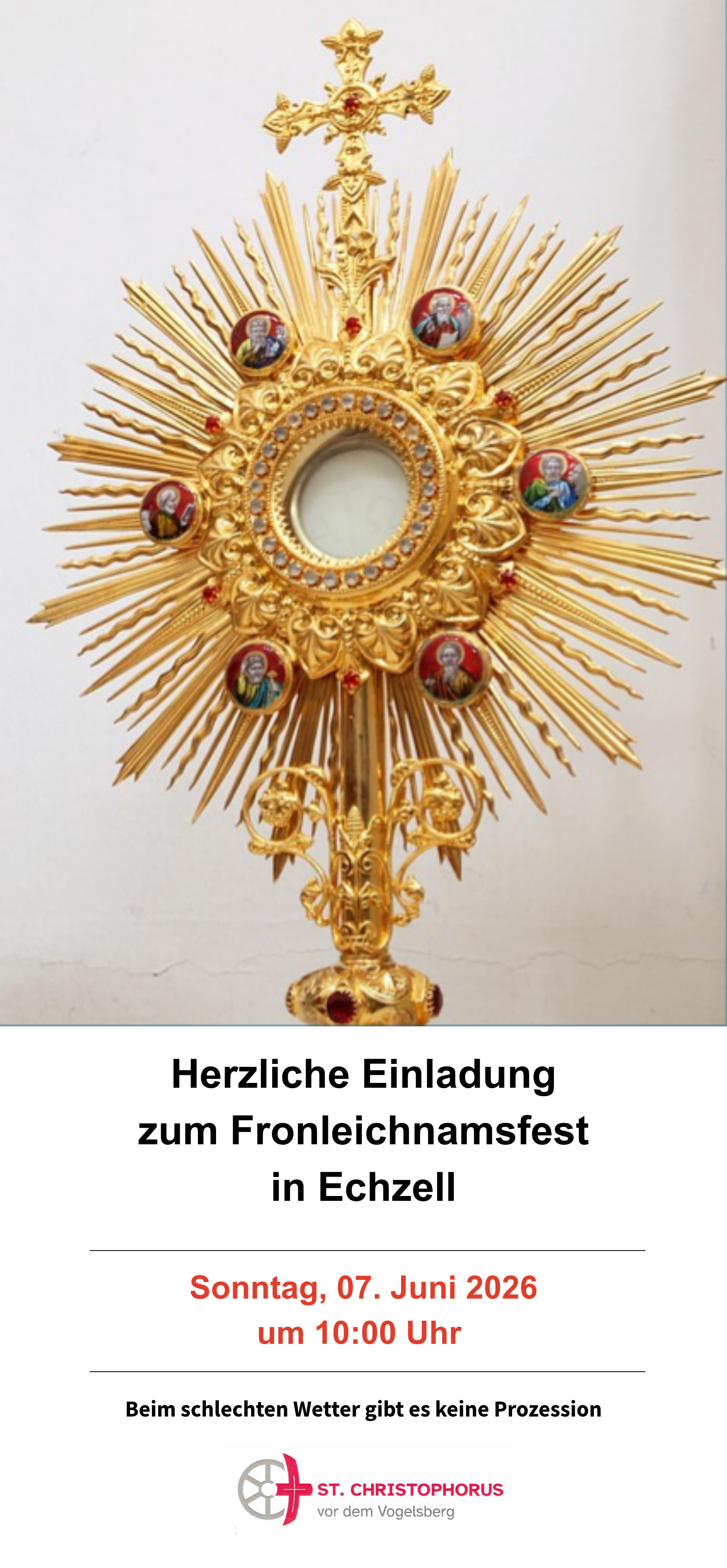 Fronleichnam Heiligkreuz Echzell 2026 (c) Pfarrei St. Christophorus vor dem Vogelsberg