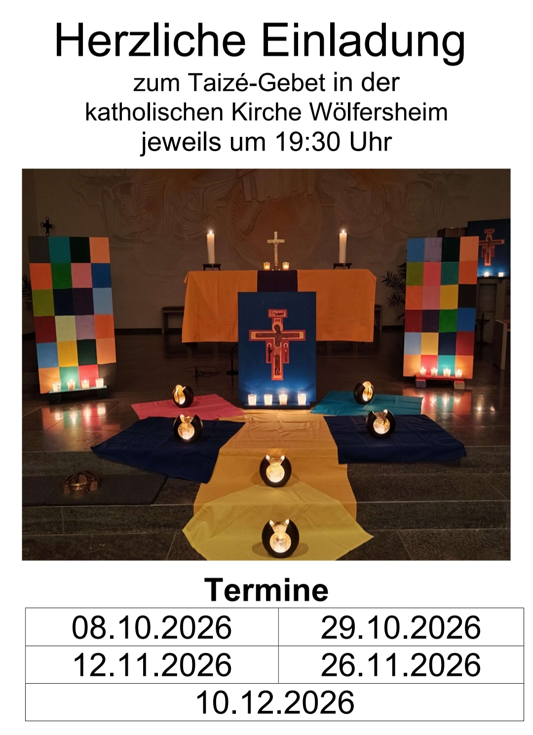 Taizegebete 4_2026 (c) Christkönig Wölfersheim