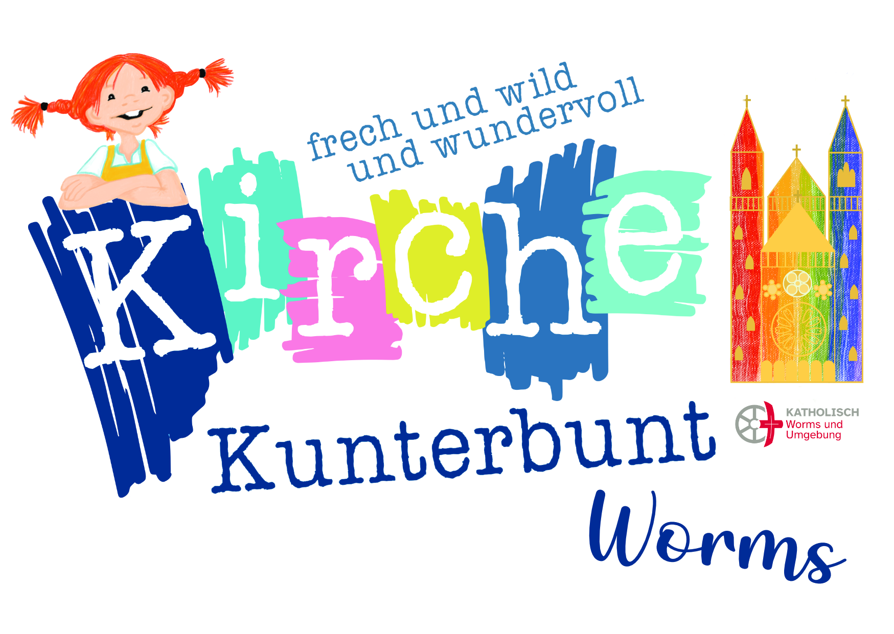 Logo Kirche Kunterbunt Worms (c) Martina Bauer