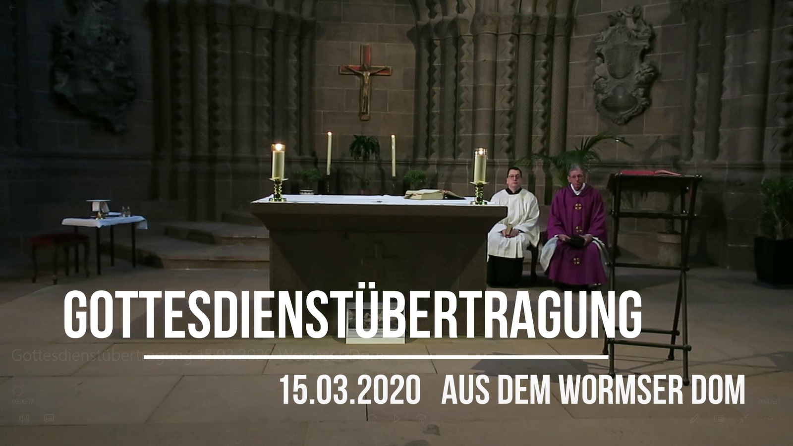 Videoaufzeichnung (c) Pfarrgruppe Dom St. Peter und St. Martin / Martina Bauer