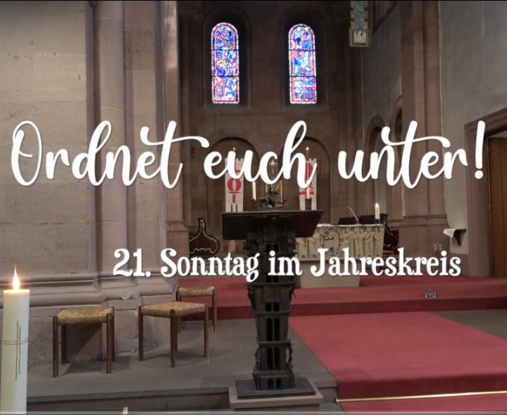 21. Sonntag Im Jahreskreis Pfarrgruppe Dom St. Peter