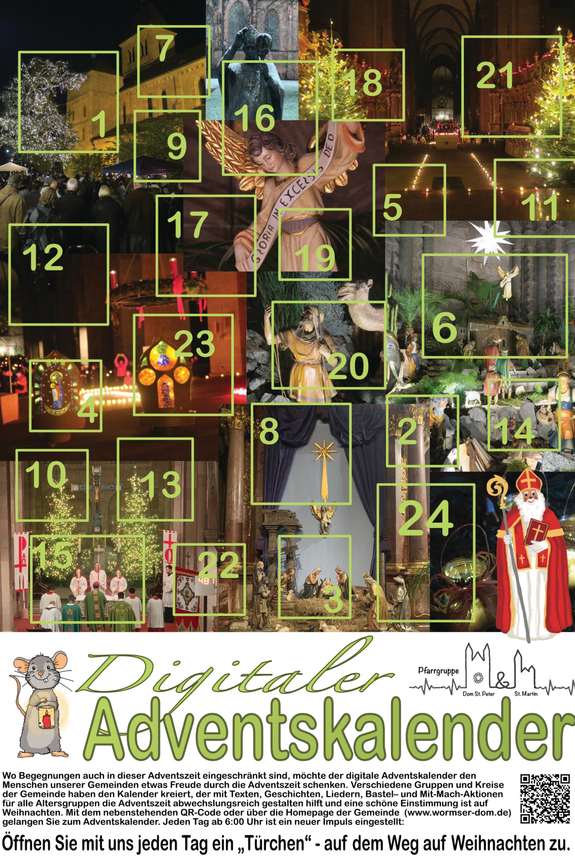 Digitaler Adventskalender 2020 (c) Pfarrgruppe Dom St. Peter und St. Martin
