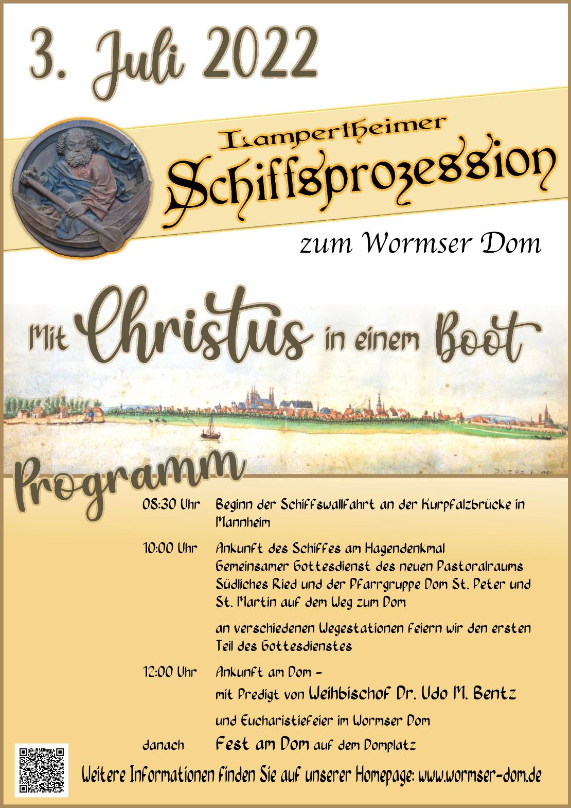 Plakat Schiffswallfahrt (c) Martina Bauer