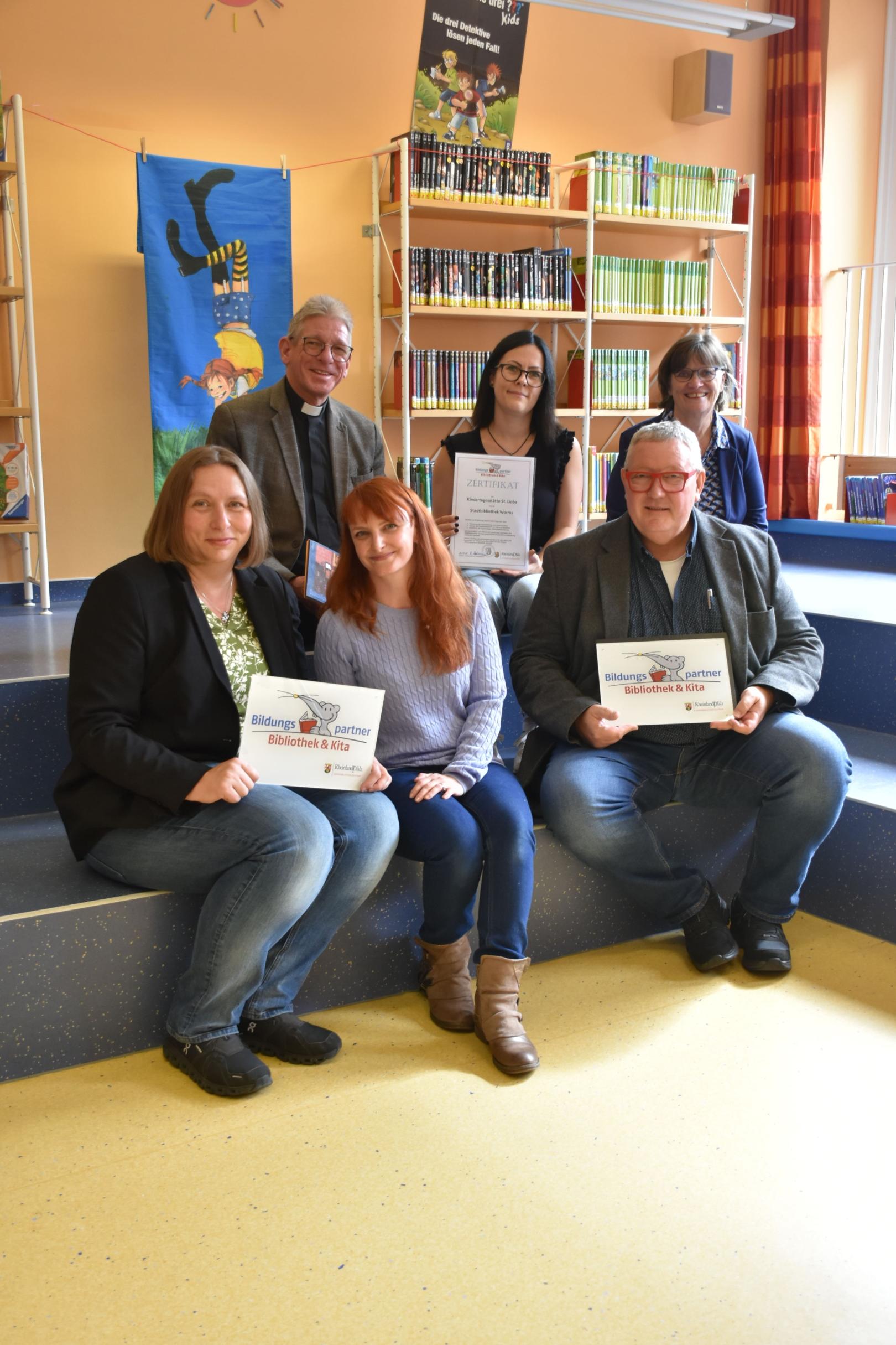 Bildungspartner Bibliothek und Kita (c) Stadt Worms