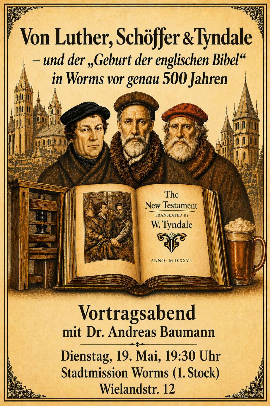 A1 Tyndale-Vortrag Vorderseite (c) ACK