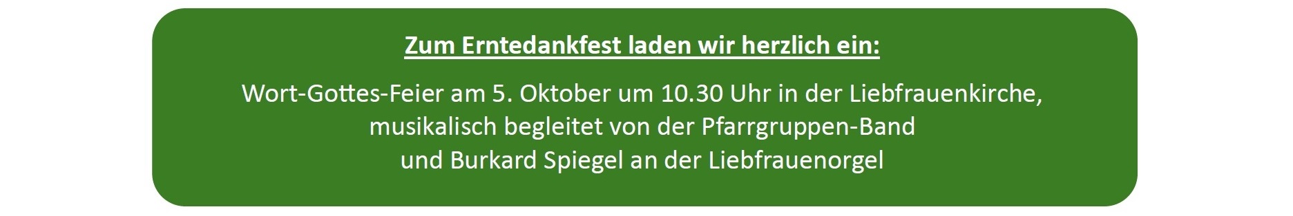 Erntedank in Liebfrauen, Text (c) red